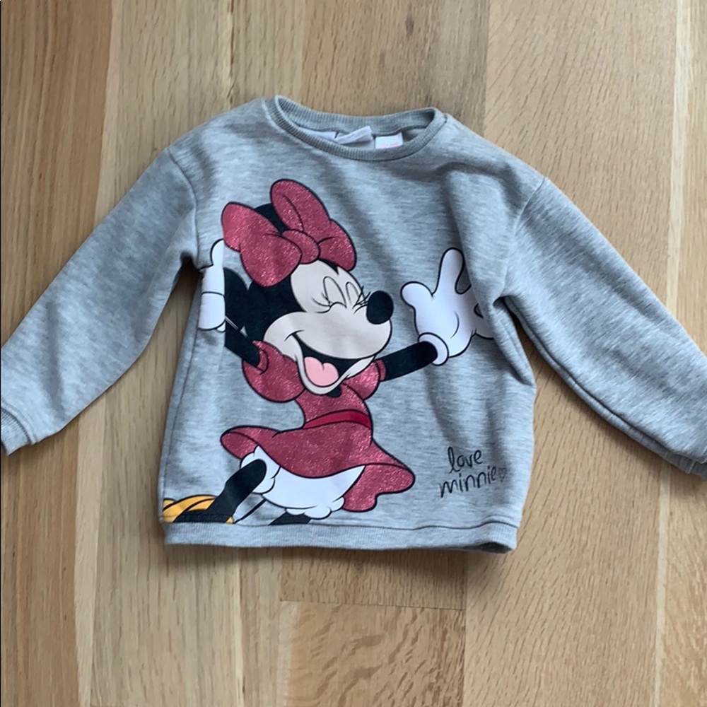 Zara girls Minnie sweatshirt